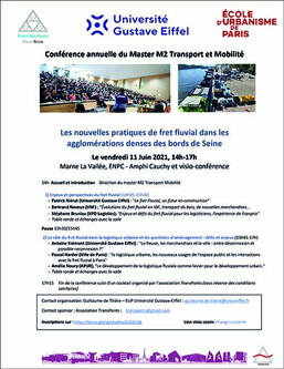 Conférence annuelle Master 2 Transport Mobilité - Programme