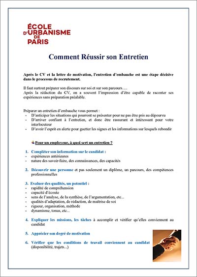 Guide - Comment réussis son entretien d'embauche